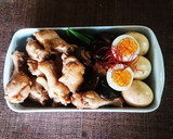 ほろほろ手羽元☆まろやか椎茸と煮たまご作り方6写真