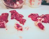 65℃鉄分補給 究極なめらか鶏レバニラ作り方1写真