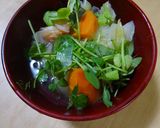 キャベツとにんじんととうみょうのスープ。作り方8写真