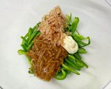天かす入り☆マヨなめたけ無限ピーマン作り方3写真