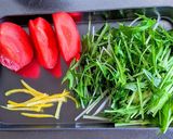 水菜とレンコンチップスのサラダ作り方1写真