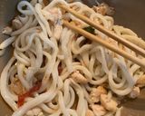 鶏のささ身と梅肉のさっぱりうどん作り方4写真