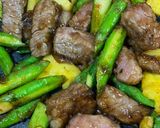 牛肉アスパラカスのオイスターソース作り方6写真