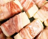 節約時短おかず★木綿豆腐の豚バラ巻き作り方1写真