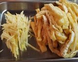 インゲンとお揚げの生姜煮作り方1写真