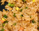丼弁当●豚肉ステーキ&オムライスの丼作り方1写真