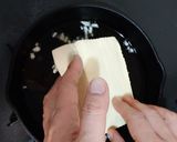 スキレットで焼くだけ 豆腐の山芋ステーキ作り方2写真