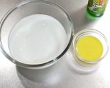ほんのりシークヮーサー♪カッテージチーズ作り方1写真