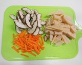 たけのこと椎茸と人参の炊き込みご飯作り方1写真