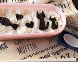 簡単！海苔と振りかけだけ 猫のお弁当♪作り方3写真