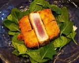絶品☆フライパンでまぐろの漬けステーキ作り方7写真