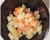 鮭とリンゴのチーズトースト作り方1写真