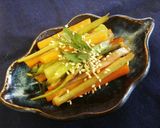 簡単‼ウドの皮とにんじんのきんぴら♪作り方5写真