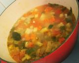 生のトマトで作るミネストローネ♪作り方4写真