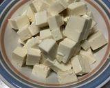 豆腐とニラの一味炒め作り方1写真