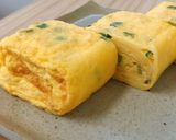 ちょこちょこお野菜、小ねぎ入り卵焼き作り方5写真