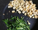 豆腐とニラの一味炒め作り方6写真