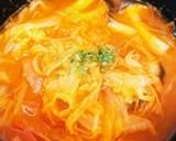 トマト缶とキャベツとしめじのスープ作り方8写真