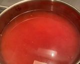 簡単　トマト缶と鳥モモ肉のスープ作り方3写真
