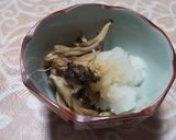炙りきのこのおろし添え作り方4写真