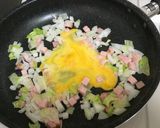 姜葱醤としゃもじ箸二刀流で簡単炒飯作り方3写真