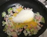 姜葱醤としゃもじ箸二刀流で簡単炒飯作り方4写真