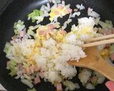 姜葱醤としゃもじ箸二刀流で簡単炒飯作り方5写真
