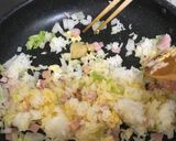 姜葱醤としゃもじ箸二刀流で簡単炒飯作り方6写真
