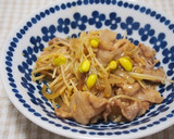 大鰐温泉もやしと豚こまのオイスター炒め♪作り方7写真