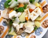 全てレンジ温野菜卵すごだれ味チャンプル作り方20写真
