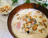栄養満点！煎り大豆の味噌ミルクスープ作り方6写真