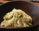 ＊鶏ムネ肉と胡瓜のからしごま和え＊作り方3写真