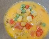 幼児食✮洗い物少なくレンチンオムレツ作り方1写真