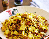 筍と豚ひき肉の焦がしにんにく焼きそば作り方12写真
