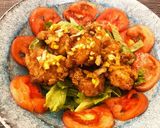 揚げ方にコツ！鶏の唐揚げ （油淋鶏）作り方12写真