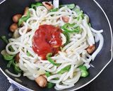 ランチに！簡単ナポリタン風甘辛焼うどん作り方4写真