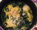 簡単◎心落着くネギわかニラ玉だしスープ　作り方4写真