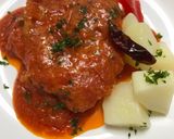 本格イタリアン、チキンのトマト煮込み作り方15写真
