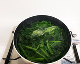 しらすとほうれん草の胡麻和え作り方1写真
