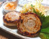 ◆梅じそ香る♪トルネードポークステーキ作り方7写真