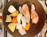 簡単。手羽元と野菜のロースト作り方1写真