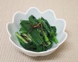 あずきなの塩昆布和え作り方2写真