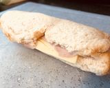 簡単ハム&チーズのロールサンド！作り方3写真