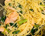 生鮭とほうれん草のバター醤油パスタ作り方8写真