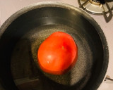 江戸菜と卵とトマトのシンプル炒め。作り方1写真