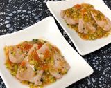 離乳食後期★野菜ソースとまぐろステーキ作り方7写真
