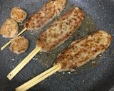 コンビニ割り箸で鶏つくね作り方4写真