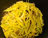 アメリカで★ブロッコリーの芯で塩きんぴら作り方4写真