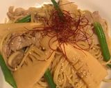 たけのことインゲンの春パスタ作り方8写真