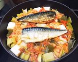 塩鯖と長葱のキムチ炊き込みご飯作り方3写真